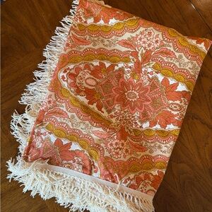 MCM 60’s Fringed Tablecloth